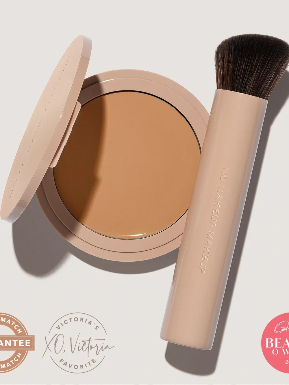 The Original No Makeup Makeup foundation & Brush in the Color Natural NEW